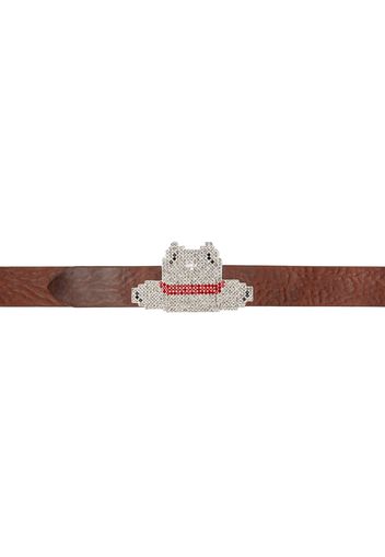 Maison Margiela Brown Crystal-Cut Belt