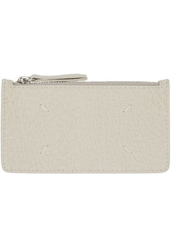 Maison Margiela Gray Four Stitches Card Holder