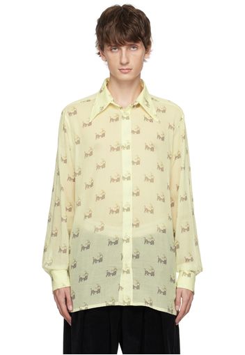 Maison Margiela Yellow Printed Shirt