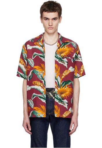 Maison Margiela Red Floral Shirt