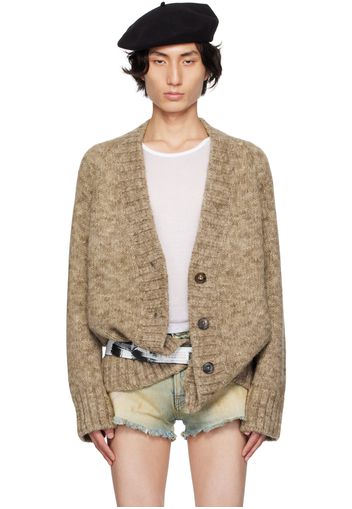 Maison Margiela Taupe Botanical-Dye Cardigan