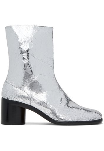 Maison Margiela Silver Tabi Broken Mirror Boots