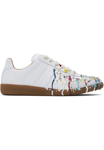 Maison Margiela White Paint Replica Sneakers