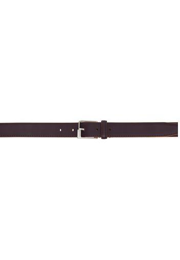 Maison Margiela Burgundy Pin-Buckle Belt