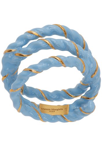 Maison Margiela Gold & Blue Twisted Wire Ring