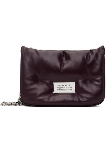 Maison Margiela Burgundy Small Glam Slam Flap Bag