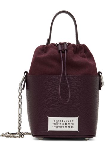 Maison Margiela Burgundy Small 5AC Bucket Bag