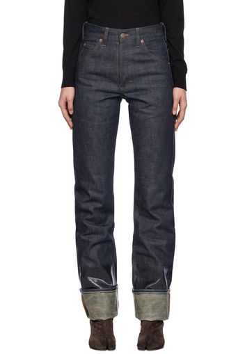 Maison Margiela Indigo Lacquered Jeans