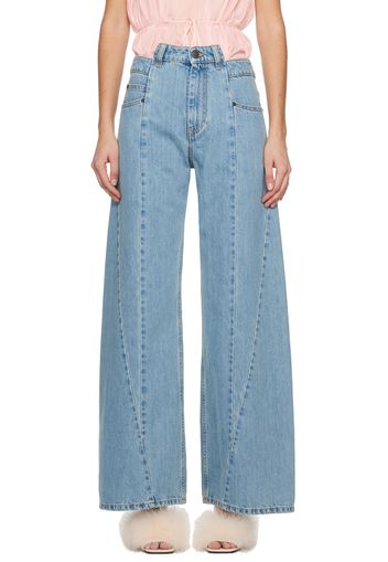 Maison Margiela Blue Paneled Jeans