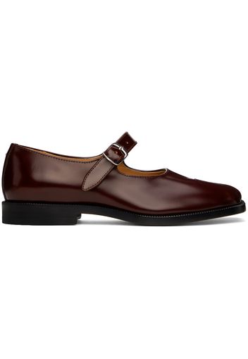 Maison Margiela Brown Tabi Mary-Jane Loafers