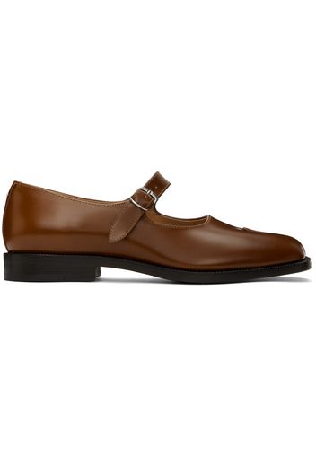 Maison Margiela Brown Tabi Mary-Jane Loafers