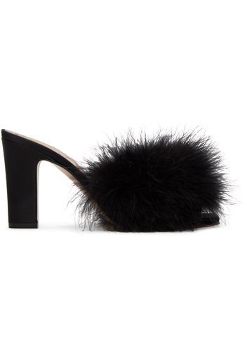 Maison Margiela Black Feather Mules