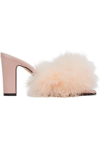 Maison Margiela Pink Feather Mules