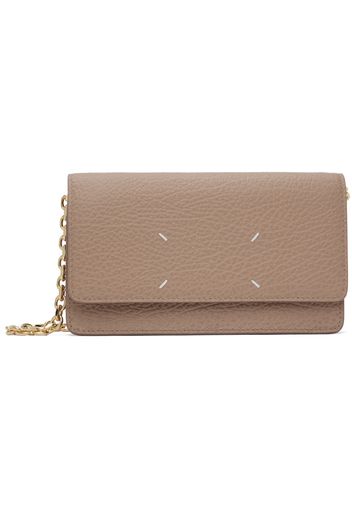 Maison Margiela Beige Four Stitches Chain Wallet