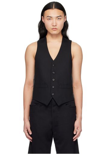 Maison Margiela Black Paneled Vest