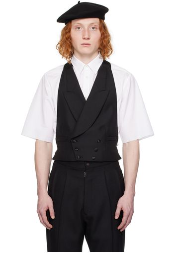 Maison Margiela Black Double-Breasted Vest