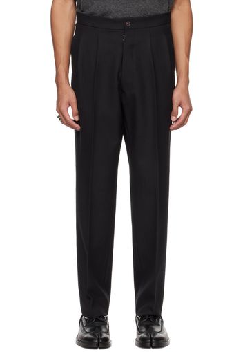 Maison Margiela Black Tapered Trousers