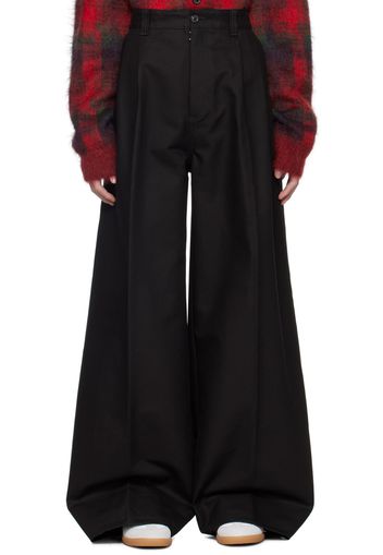 Maison Margiela Black Wide-Leg Trousers