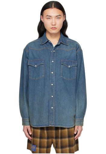 Maison Margiela Blue Americana Wash Denim Shirt