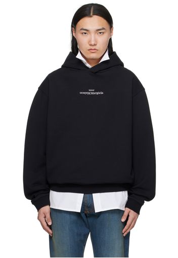 Maison Margiela Black Embroidered Hoodie