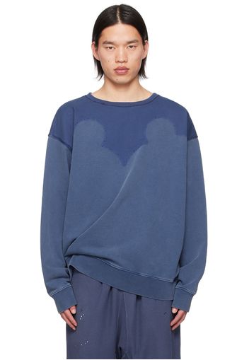 Maison Margiela Blue Paneled Sweatshirt