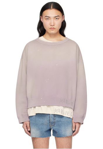 Maison Margiela Purple Handwritten Sweatshirt