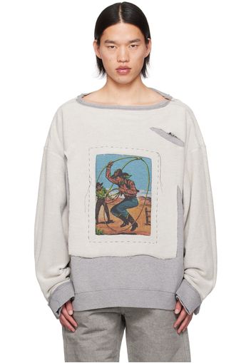 Maison Margiela Gray Layered Sweatshirt