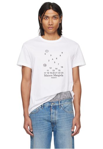 Maison Margiela White Numeric T-Shirt