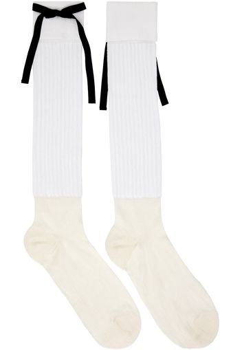 Maison Margiela White Couture Bow Socks