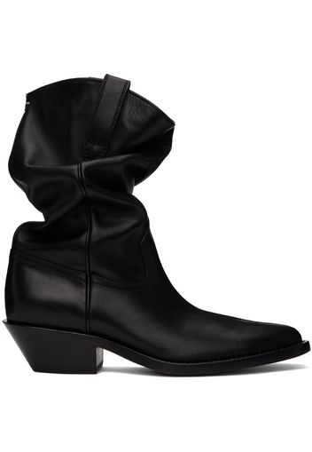 Maison Margiela Black Tabi Western Boots