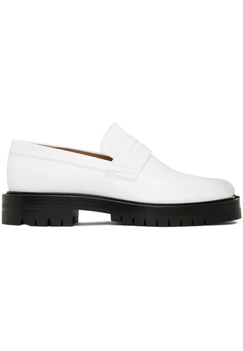 Maison Margiela White Tabi County Loafers