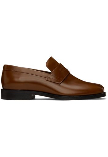 Maison Margiela Brown Tabi Loafers