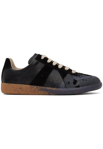 Maison Margiela Black Paint Replica Sneakers