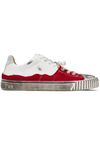 Maison Margiela White & Red New Evolution Sneakers