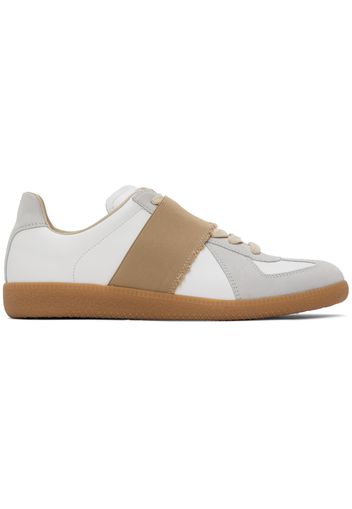 Maison Margiela White & Gray Replica Elastic Band Sneakers