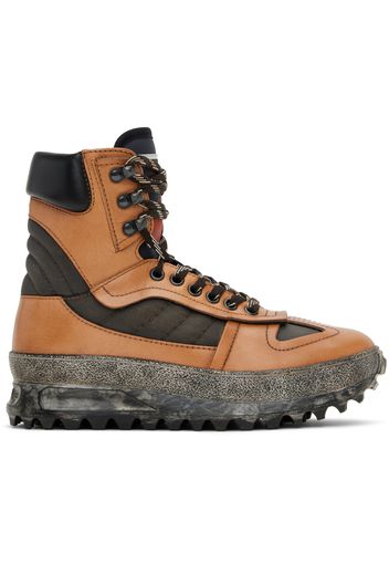 Maison Margiela Tan & Black Climber Boots