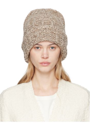 Maison Margiela Beige Shetland Wool Beanie