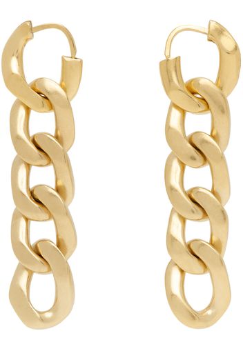 Maison Margiela Gold Gourmette Collection Earrings