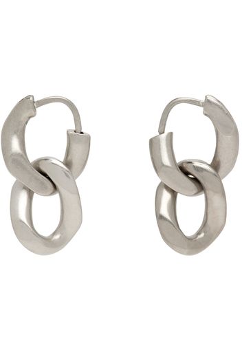 Maison Margiela Silver Gourmette Collection Earrings