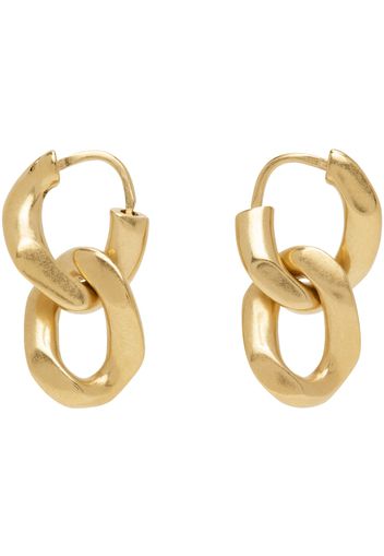 Maison Margiela Gold Gourmette Collection Earrings