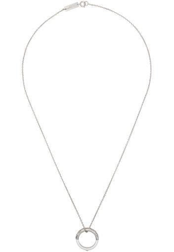 Maison Margiela Silver & White Enamel Necklace