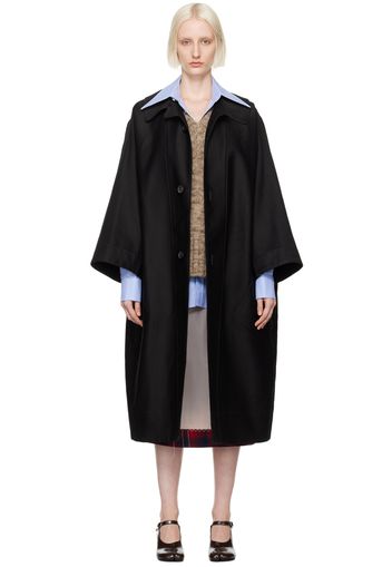 Maison Margiela Black Cocoon Coat