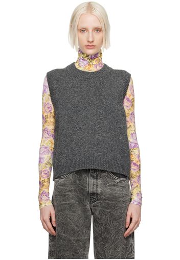 Maison Margiela Gray Wool Vest