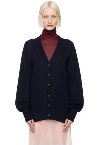 Maison Margiela Navy Gauge 7 Cardigan