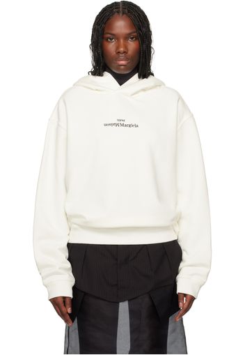 Maison Margiela Off-White Reversed Logo Hoodie