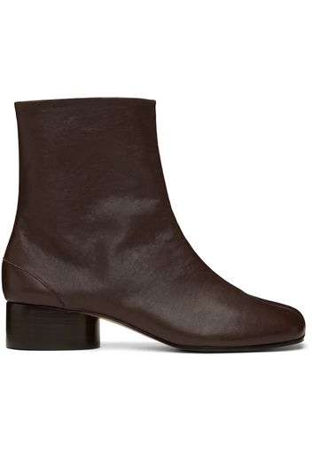 Maison Margiela Brown Tabi Ankle Boots