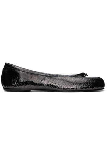 Maison Margiela Gunmetal Tabi Broken Mirror Ballerina Flats