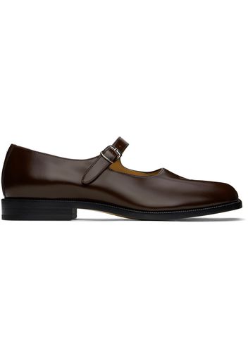 Maison Margiela Brown Tabi Mary-Janes Ballerina Flats