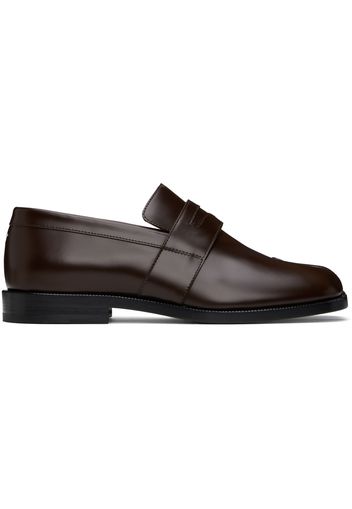 Maison Margiela Brown Abrasivato Tabi Loafers