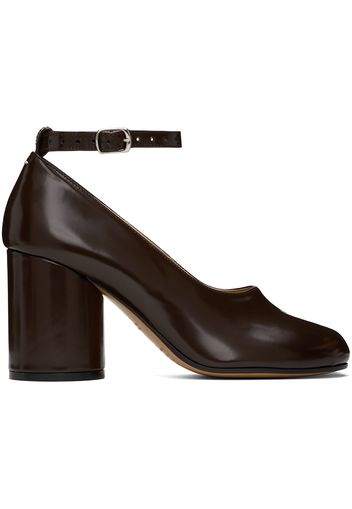 Maison Margiela Brown Tabi Leather Heels